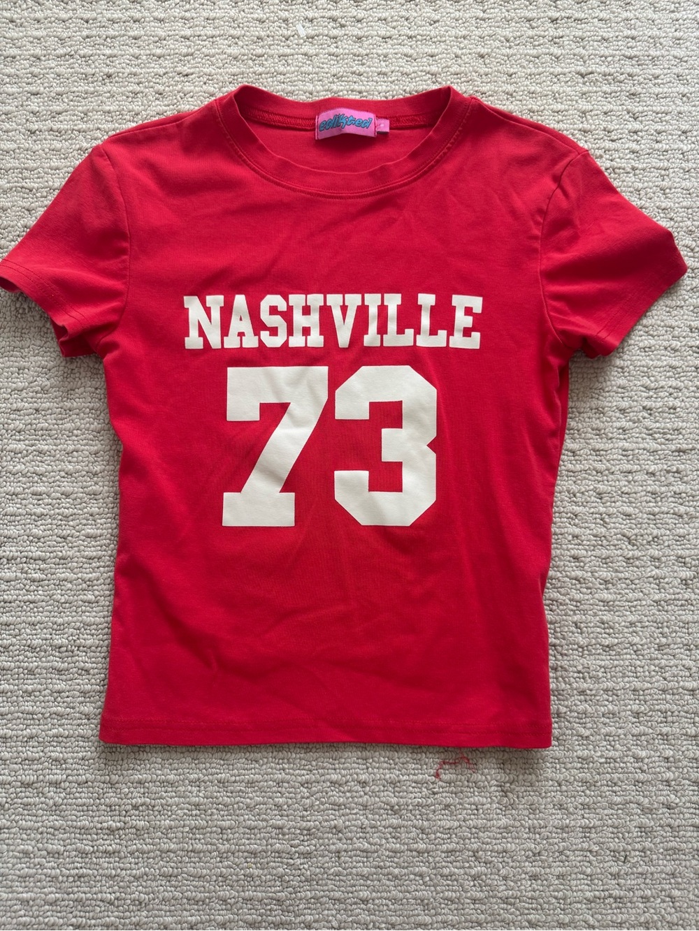 Edikted Nashville 73 Red Graphic Tee